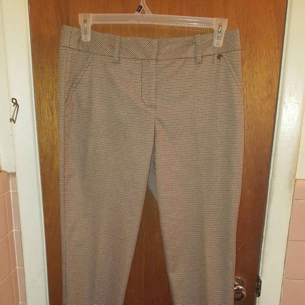 Trina Turk Houndstooth Ankle/Cropped Pants Size 8